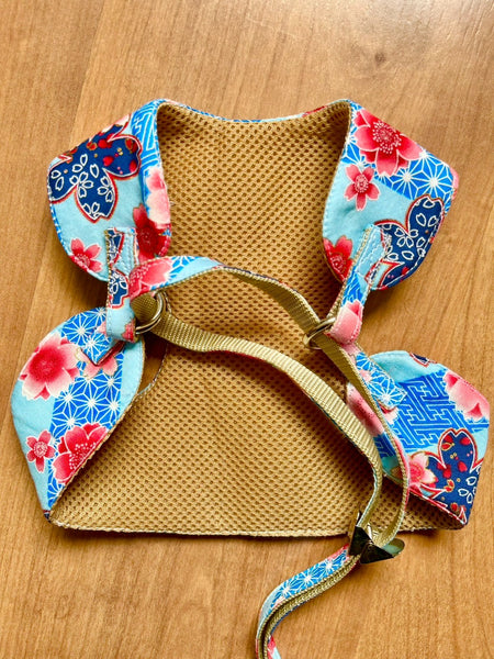 Arnés de tela japonesa para perros y gatos M