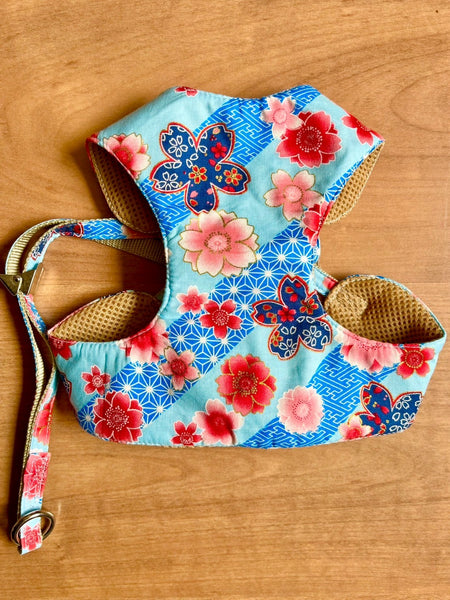 Arnés de tela japonesa para perros y gatos M