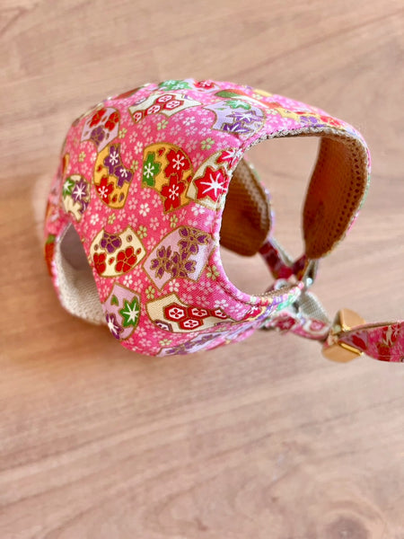 Arnés de tela japonesa para perros y gatos M motivos tradicionales japoneses