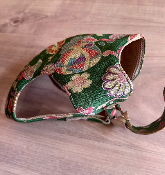 Arnés de tela japonesa para perros y gatos M Chirimen