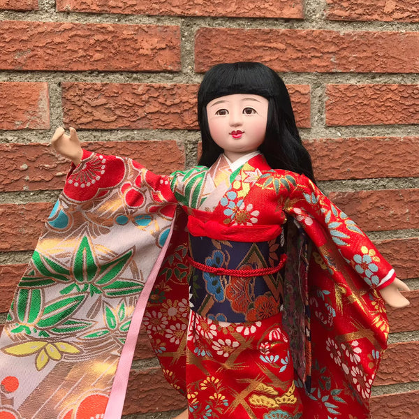 Auténtica muñeca japonesa 　Yamachan　(Hand-crafted Japanese doll)　日本人形「やまちゃん」