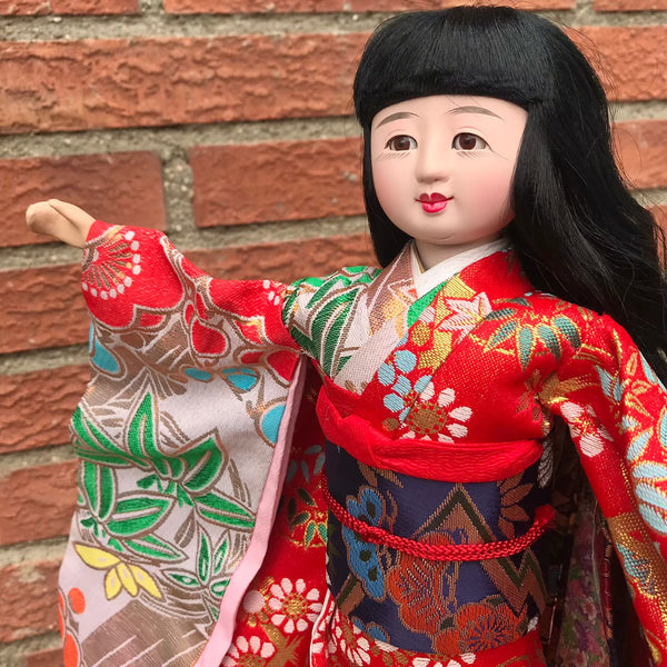 Auténtica muñeca japonesa 　Yamachan　(Hand-crafted Japanese doll)　日本人形「やまちゃん」