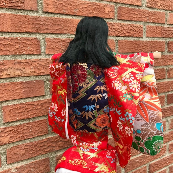 Auténtica muñeca japonesa 　Yamachan　(Hand-crafted Japanese doll)　日本人形「やまちゃん」