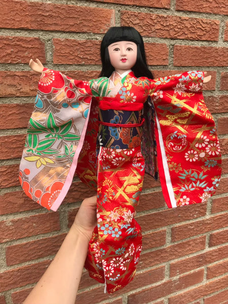 Auténtica muñeca japonesa 　Yamachan　(Hand-crafted Japanese doll)　日本人形「やまちゃん」