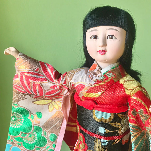 Auténtica muñeca japonesa 　Yamachan　(Hand-crafted Japanese doll)　日本人形「やまちゃん」