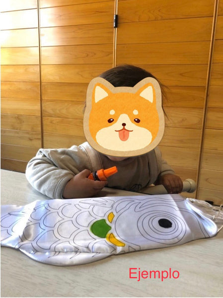 Koinobori (Blanco/White) 1m