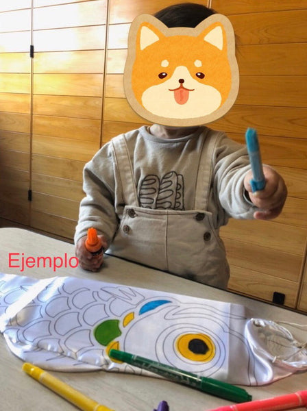 Koinobori (Blanco/White) 1m