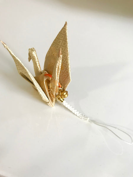 Llavero en forma de grulla (Crane shaped strap) ② 折り鶴ストラップ